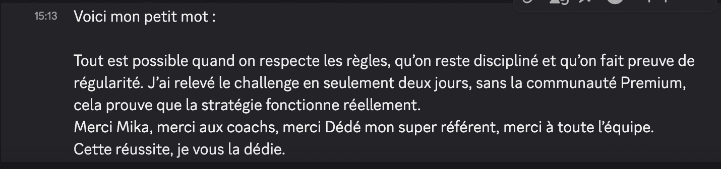 Témoignage élève