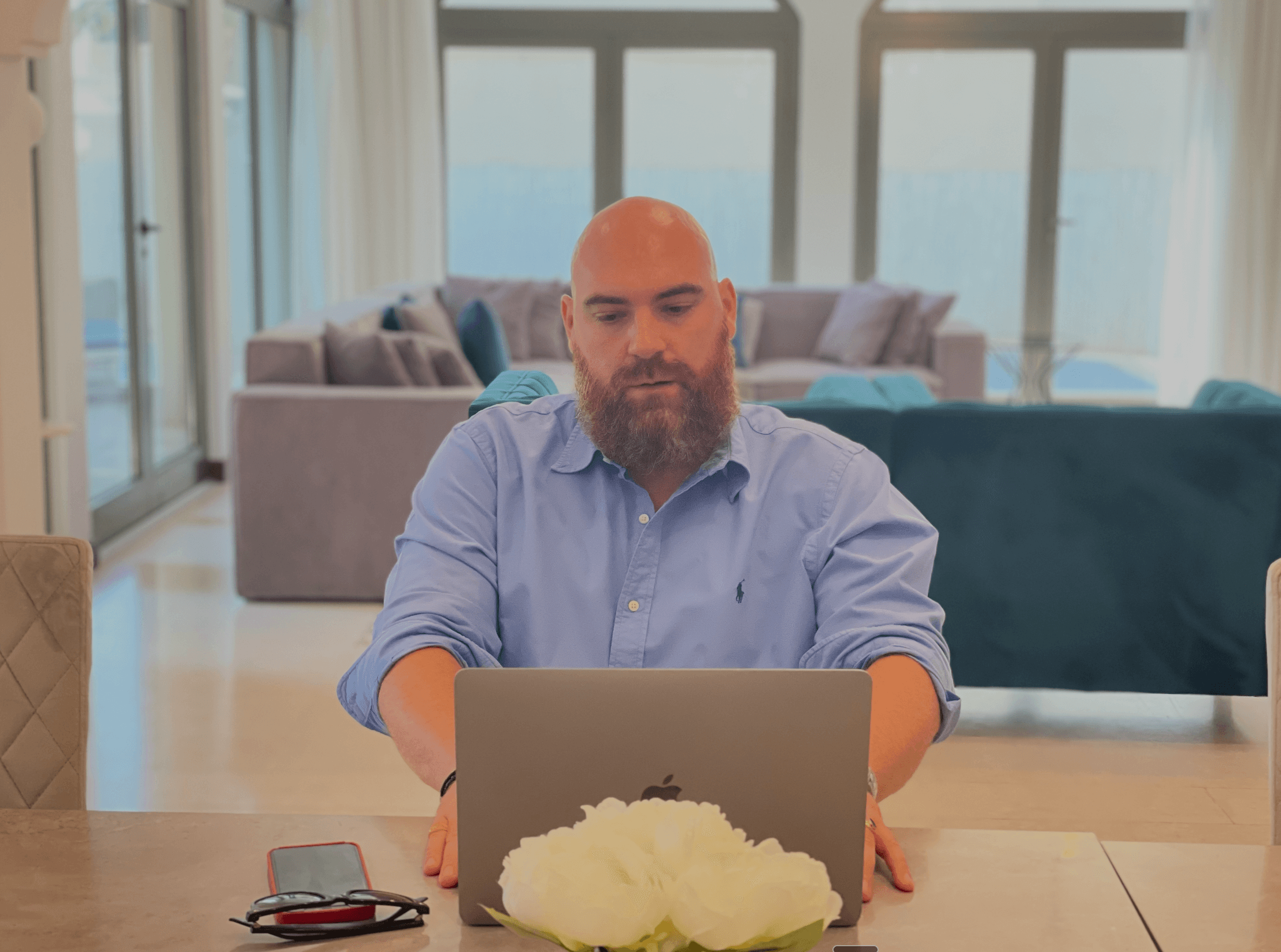 Mickael Renaux au travail